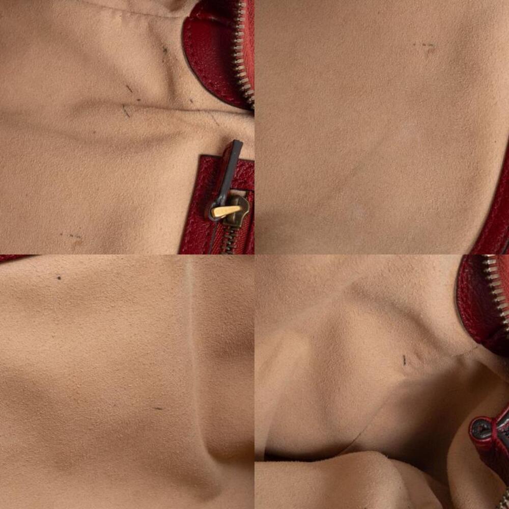 GUCCI Red Leather Shoulder Bag - Picture 14 of 16
